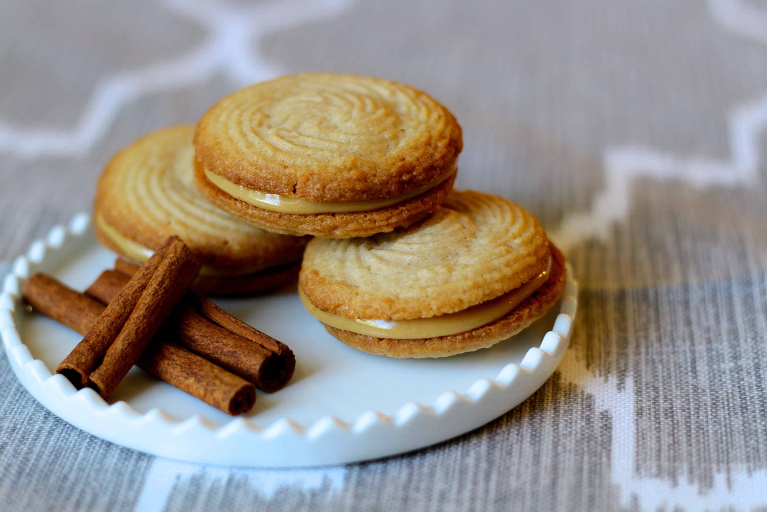 Baked Sunday Mornings Cinnamon Spritz Sandwich Cookies Stellina Sweets