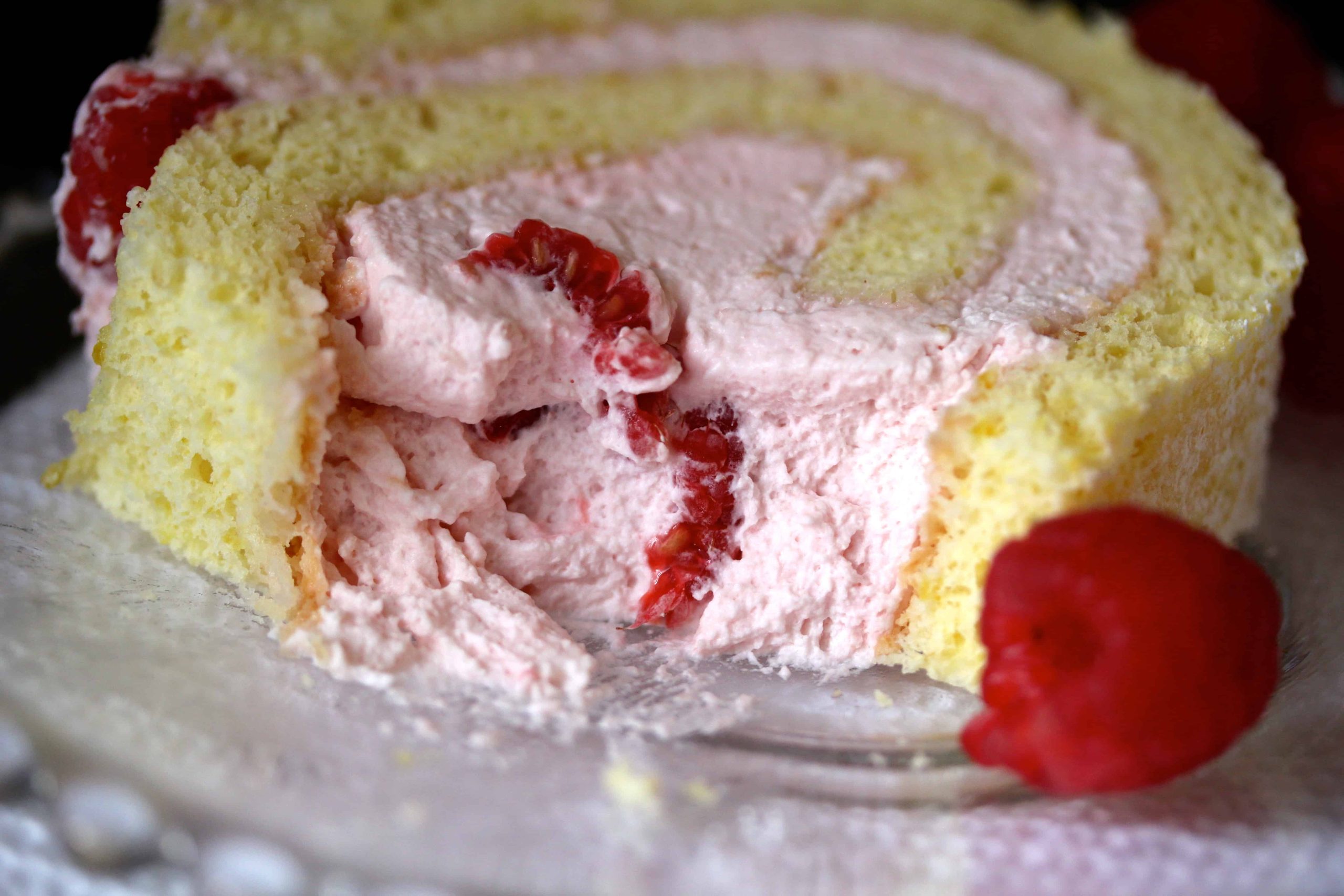Baked Sunday Mornings Light & Lemony Jelly Roll with Raspberry Cream Filling Stellina Sweets