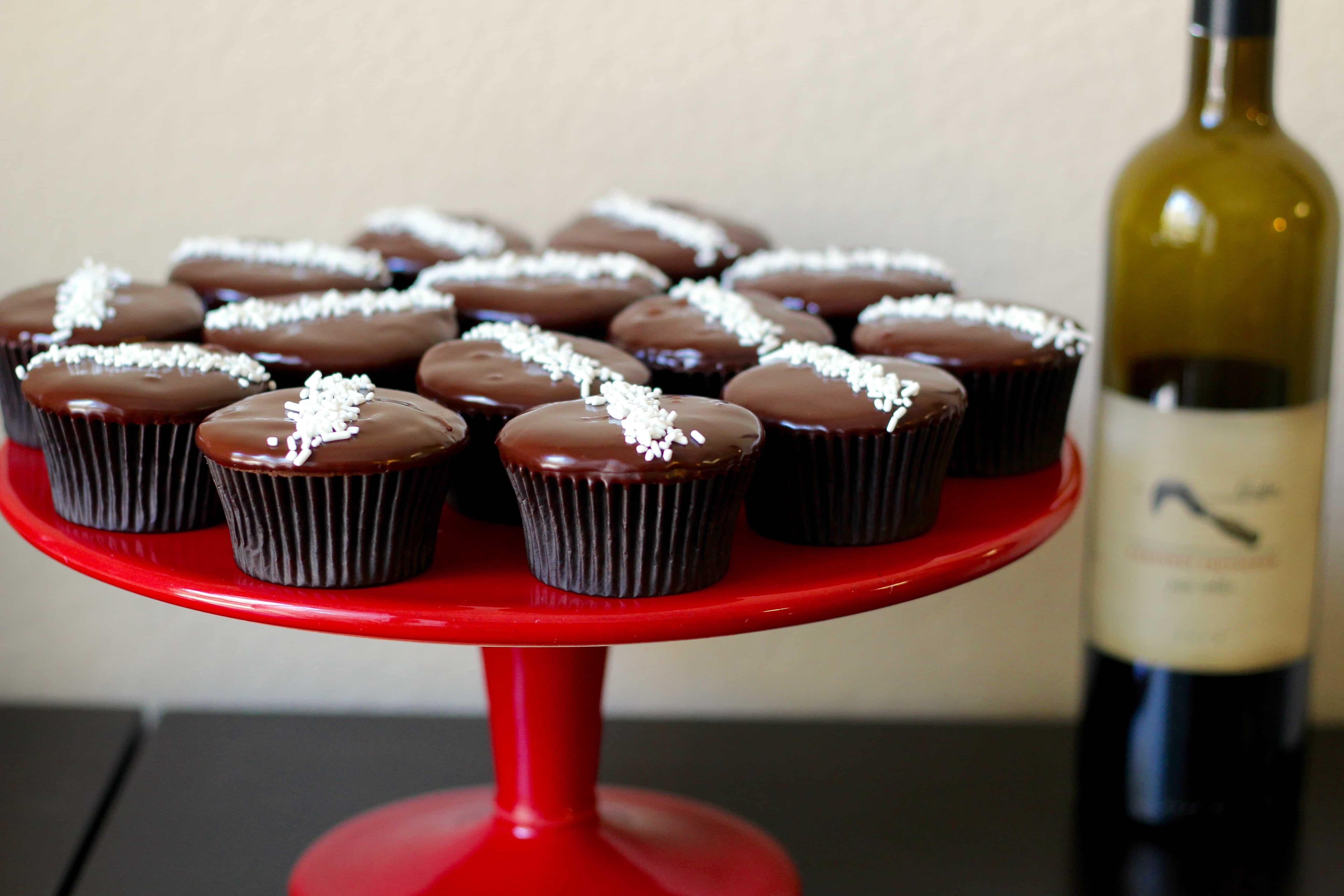 Red Wine Chocolate Cupcakes - 5